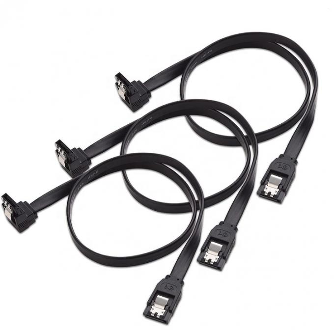 Cable d'extension d'alimentation Sata 3.0 à haute vitesse à 90 degrés pour ordinateur à disque dur HDD 0