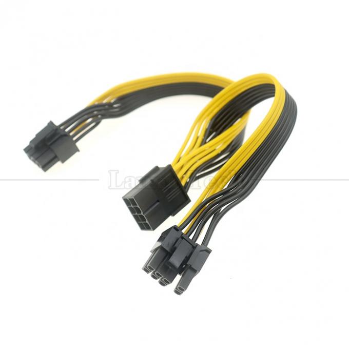 PCIe 8 broches mâle à double 8 broches femelle PCI Express graphiques carte vidéo GPU Splitter câble d'adaptateur d'alimentation 5