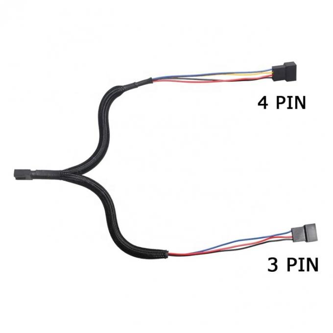 carte mère CPU 4 PIN Connecteur PC Casse contrôle de température ventilateur de refroidissement Y Splitter Extension câble PWM 3