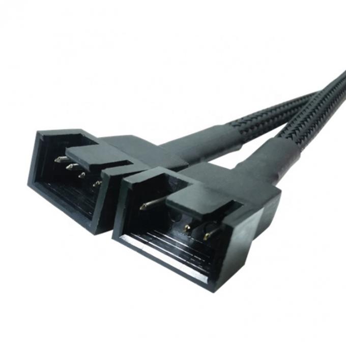 carte mère CPU 4 PIN Connecteur PC Casse contrôle de température ventilateur de refroidissement Y Splitter Extension câble PWM 2