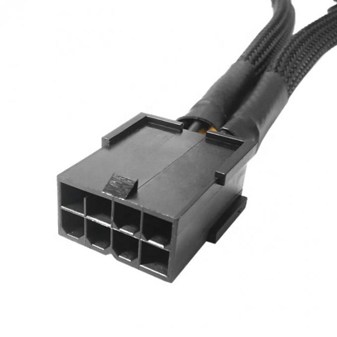 Manche tissée PCIe 8 broches Femme à double 8 broches Homme PCI Express Graphiques Carte vidéo GPU câble adaptateur d'alimentation 2