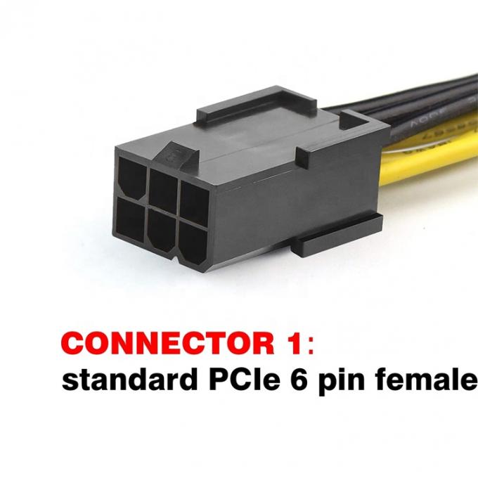 PCI-E 6 broches à 6 broches GPU ATX vidéo à carte graphique PCIE câble d'alimentation PCI Express 2