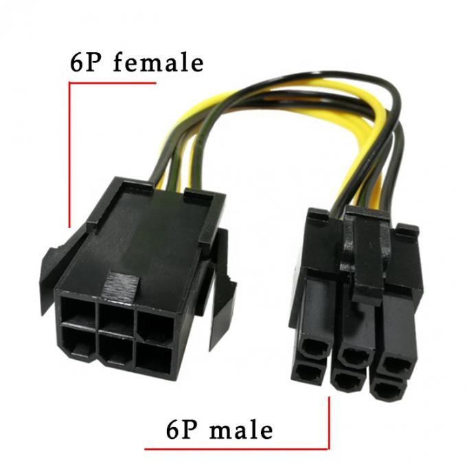 PCI-E 6 broches à 6 broches GPU ATX vidéo à carte graphique PCIE câble d'alimentation PCI Express 3