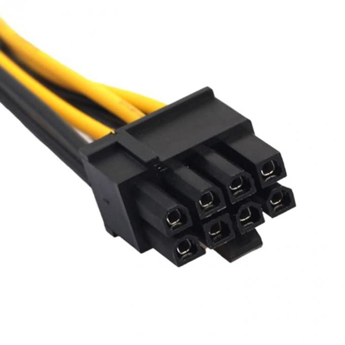 PCIe 8 broches mâle à double 8 broches mâles PCI Express Graphics Carte vidéo GPU Splitter câble d'adaptateur d'alimentation 4