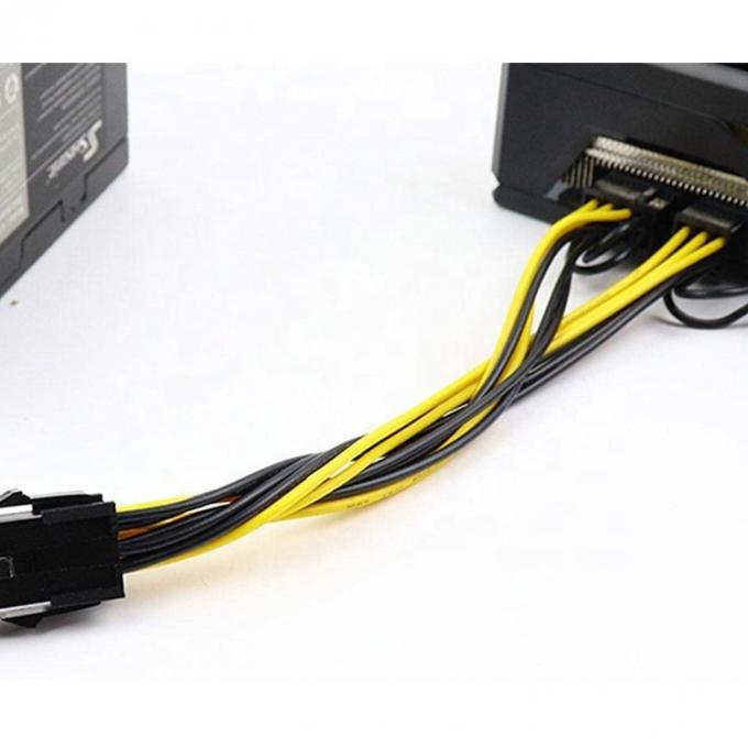 PCIe 8 broches mâle à double 8 broches mâles PCI Express Graphics Carte vidéo GPU Splitter câble d'adaptateur d'alimentation 5