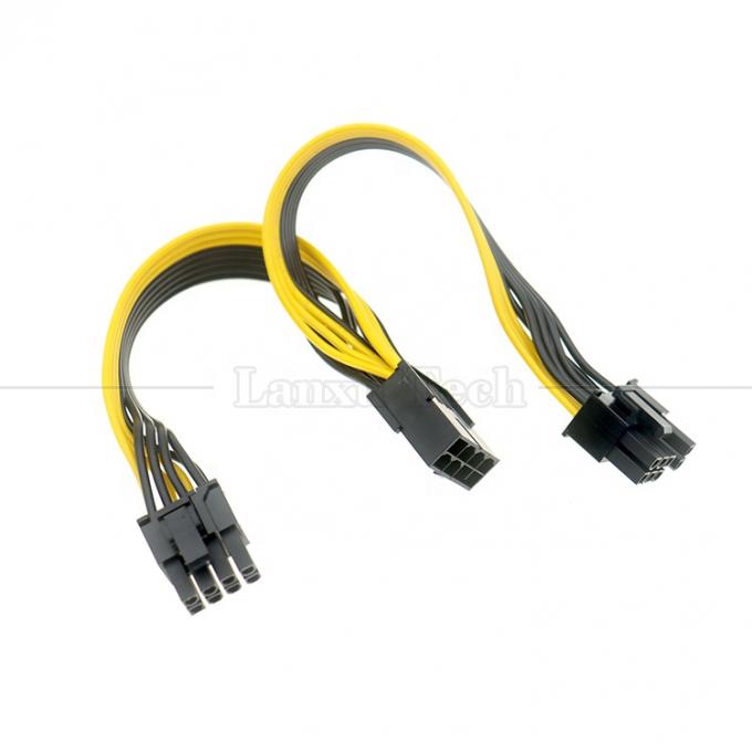 PCIe 8 broches mâle à double 8 broches femelle PCI Express graphiques carte vidéo GPU Splitter câble d'adaptateur d'alimentation 6