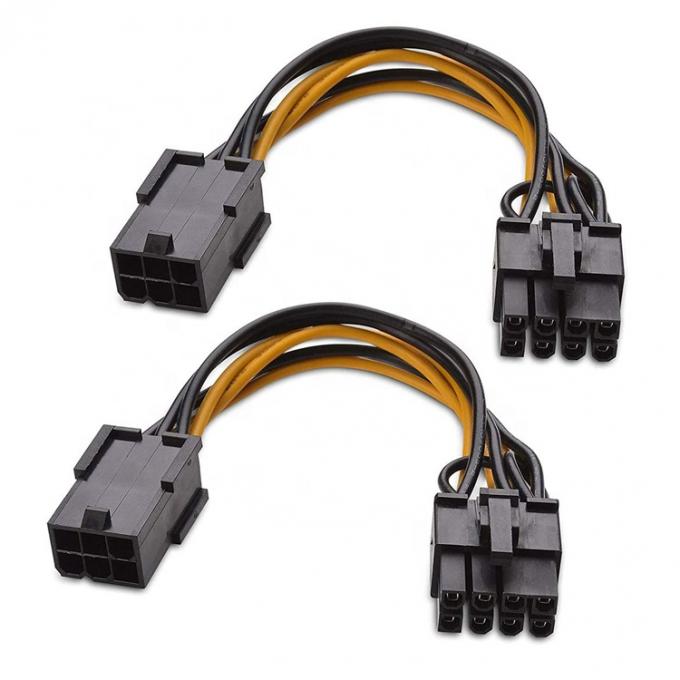 6 broches mâle à 8 broches mâles GPU ATX Carte graphique vidéo PCIe Express Adaptateur d'alimentation câble d'extension pour ordinateur 3