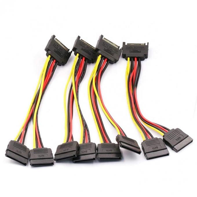 Données de sexe masculin à féminin Sata 15 broches de câble pour ordinateur HDD SSD 5
