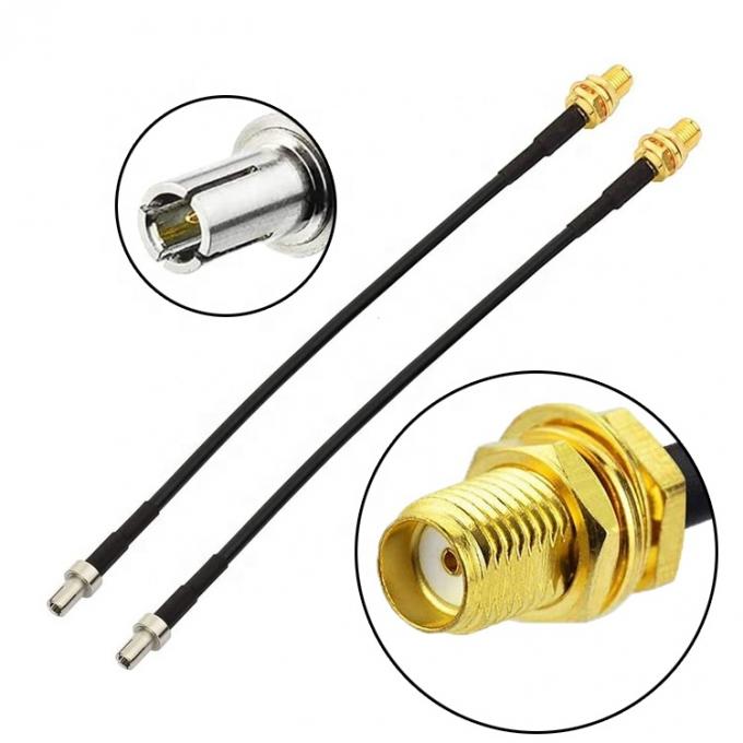 Cable coaxial RF personnalisé TS9 à SMA connecteur féminin adaptateur d'antenne 7
