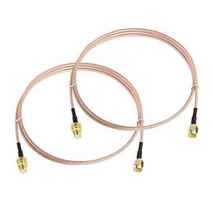 Connecteurs d'adaptateur RF personnalisés RG 174 SMA Homme à SMA Assemblage féminin Jumper 0