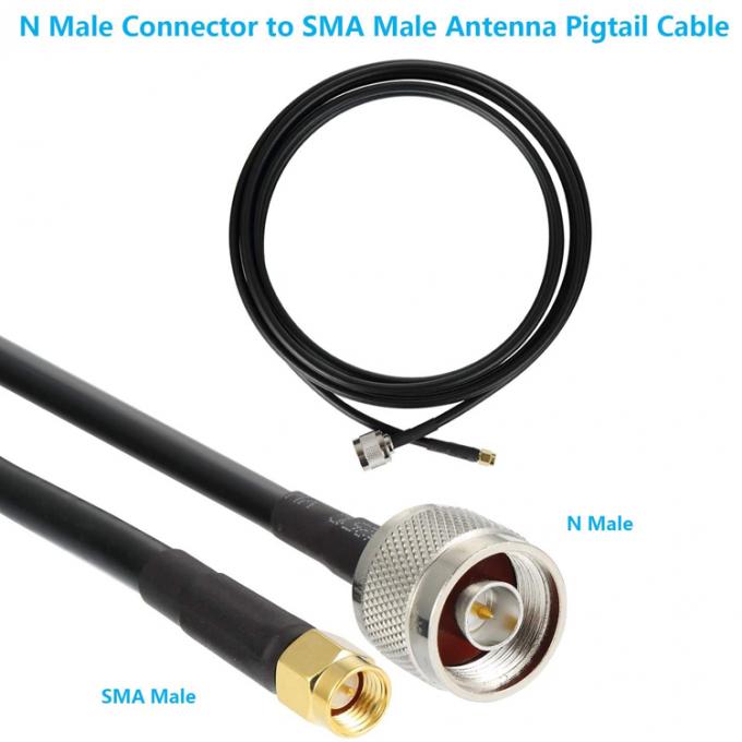 Antenne personnalisée SMA mâle à N type queue de cochon câble d'extension RF coaxial pour GPS antenne Wifi 4