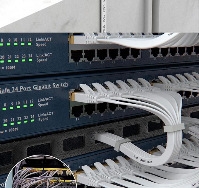 1m 5m 10m UTP FTP Shield Cat5 Cat5e Cat6 Ca6a Cat7 RJ45 câble LAN réseau Ethernet à patch plat pour routeur 8