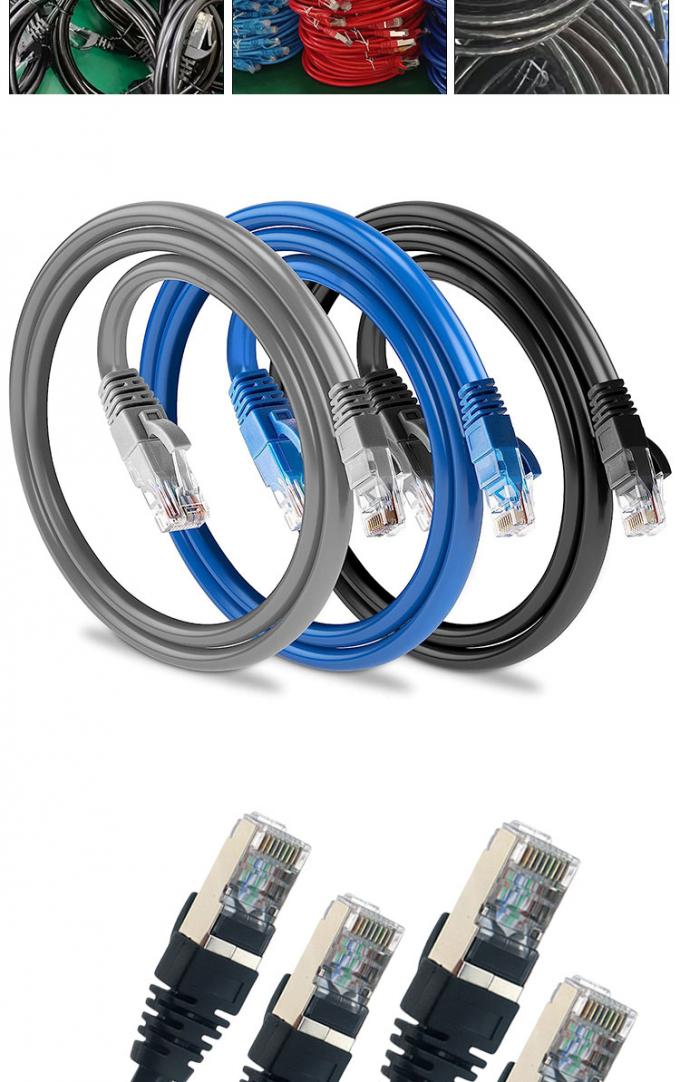 OEM 1M 3M 5M UTP FTP STP SFTP Shield Cat5 Cat5e Cat6 Ca6a Cat7 RJ45 Communication câble de patch Ethernet réseau UV Lan 2