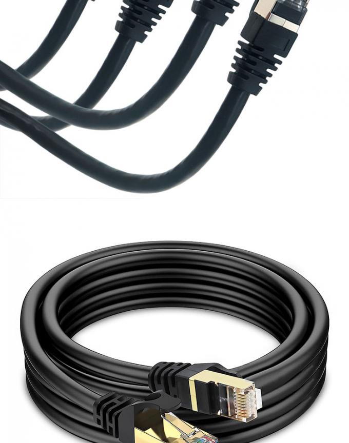 OEM 1M 3M 5M UTP FTP STP SFTP Shield Cat5 Cat5e Cat6 Ca6a Cat7 RJ45 Communication câble de patch Ethernet réseau UV Lan 3