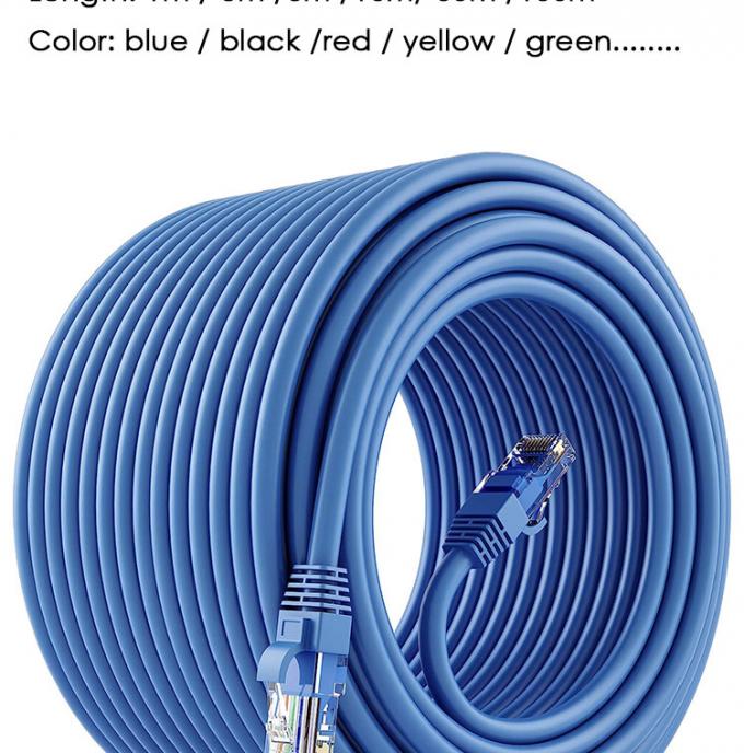 OEM de haute qualité Pure Cooper Shield FTP UTP STP SFTP Cat5 Cat5e Cat6 Cat6a Cat7 Cat8 RJ45 Ethernet Patch Lan câble réseau 1