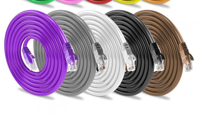 OEM de haute qualité Pure Cooper Shield FTP UTP STP SFTP Cat5 Cat5e Cat6 Cat6a Cat7 Cat8 RJ45 Ethernet Patch Lan câble réseau 8
