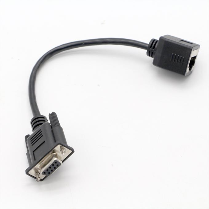 DB9 Femme RS232 série à RJ45 femme câble de prise 4