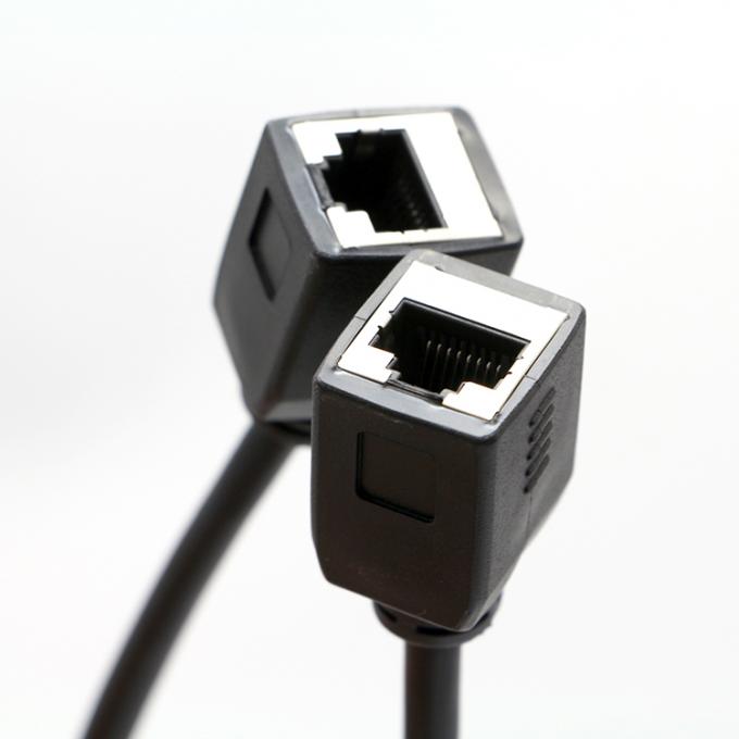 Personnalisation 1M 2M 3M Cat5 RJ45 8P8C prise féminine à RJ45 prise féminine câble réseau LAN Ethernet 0