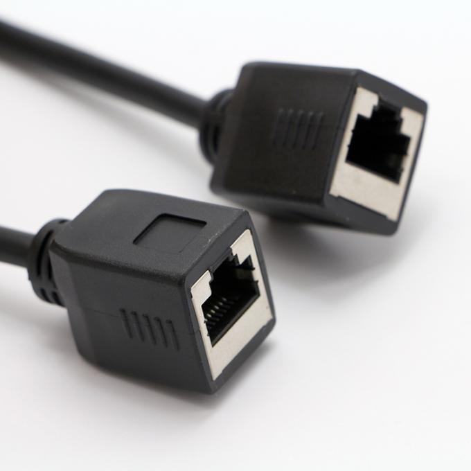 Personnalisation 1M 2M 3M Cat5 RJ45 8P8C prise féminine à RJ45 prise féminine câble réseau LAN Ethernet 3