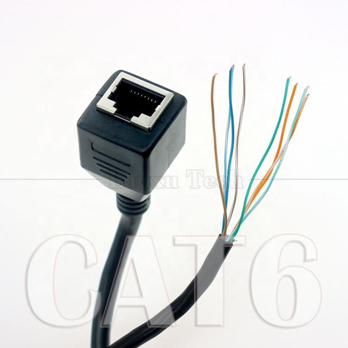 Ethernet réseau de haute qualité Cta6 26AWG RJ45 8p8c prise féminine pour ouvrir câbles nus en conserve 0