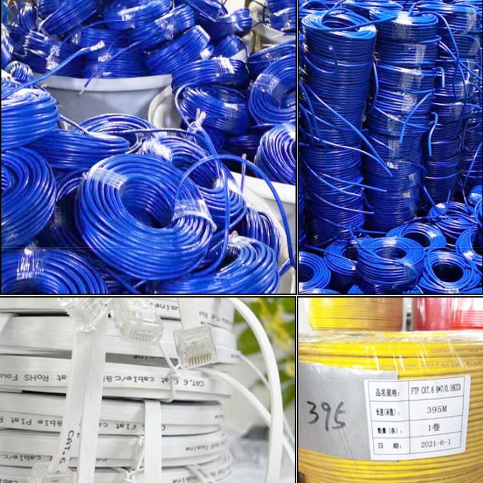 Écran personnalisé 1m 3m 5m 10m STP UTP Pure Cooper Cat5 Cat5e Cat6 Cat7 Cat8 RJ45 câble réseau LAN Ethernet 0