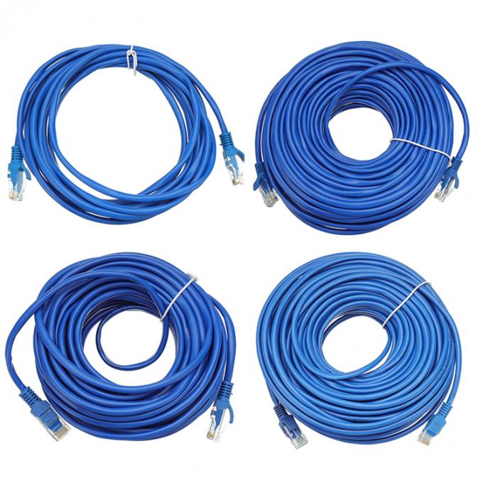 Écran personnalisé 1m 3m 5m 10m STP UTP Pure Cooper Cat5 Cat5e Cat6 Cat7 Cat8 RJ45 câble réseau LAN Ethernet 2