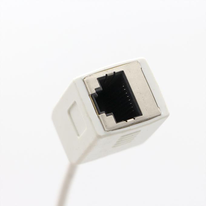 Personnalisation Blanc Femme RJ45 Socket à ouvrir Salure en conserve 4 fils Cable à queue de porc à bout nu 1
