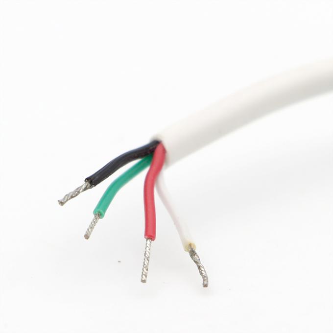 Personnalisation Blanc Femme RJ45 Socket à ouvrir Salure en conserve 4 fils Cable à queue de porc à bout nu 2