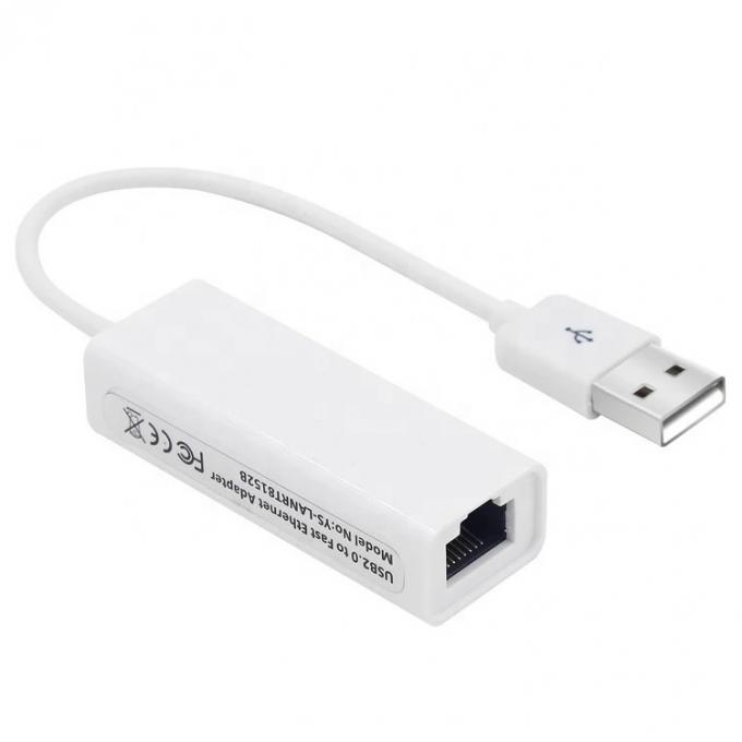 RTL8152B 100M Gigabit USB à RJ45 Adaptateur réseau Ethernet Lan pour ordinateur portable 2
