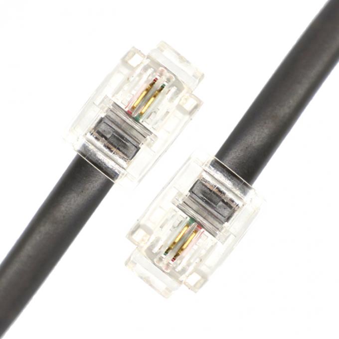 Interphone personnalisé 1M 2M 3M Shield Cat3 RJ11 6P2C Téléphone câble Adsl 0