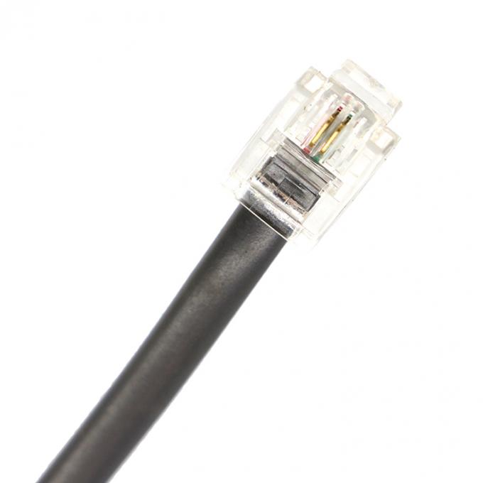 Interphone personnalisé 1M 2M 3M Shield Cat3 RJ11 6P2C Téléphone câble Adsl 1