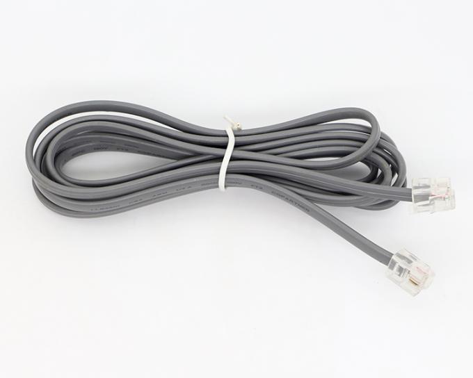 Interphone personnalisé 1M 2M 3M Shield Cat3 RJ11 6P2C Téléphone câble Adsl 2