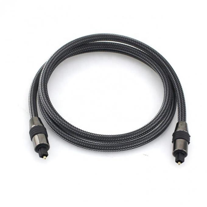 Cable optique audio numérique en or Toslink Spdif de haute qualité 0