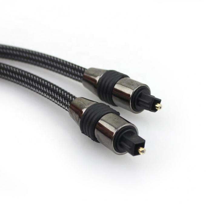 Cable optique audio numérique en or Toslink Spdif de haute qualité 3