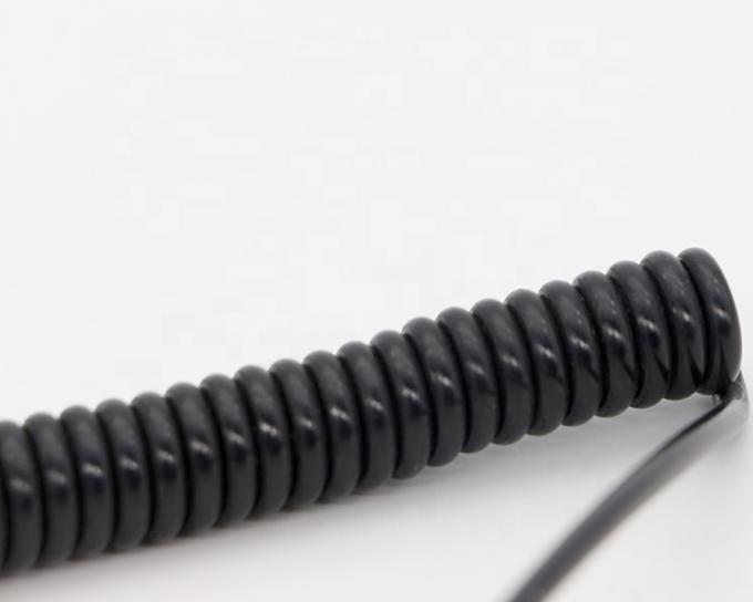 CUSTOM 1M 2M 3M bobine à ressort en spirale mâle à mâle 3,5 mm Jack Stereo Aux Audio Cable 2