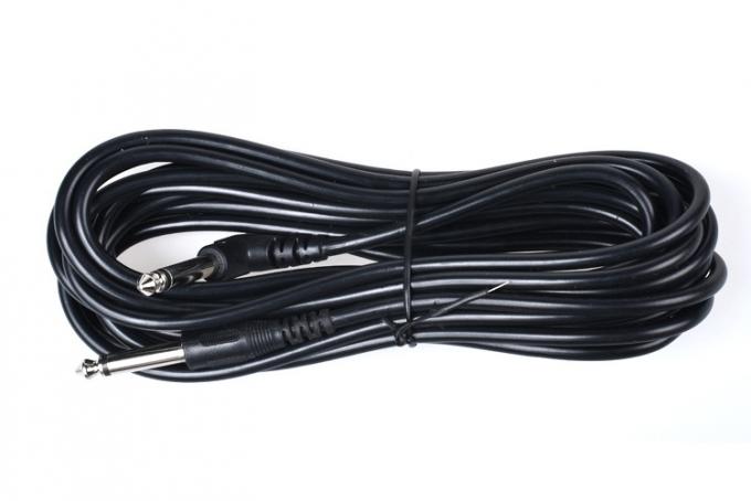 1M 3M 5M Durable 90 degrés d'angle à droite 6,35 mm 1/4 TS Jack instrument patch câble de guitare 4