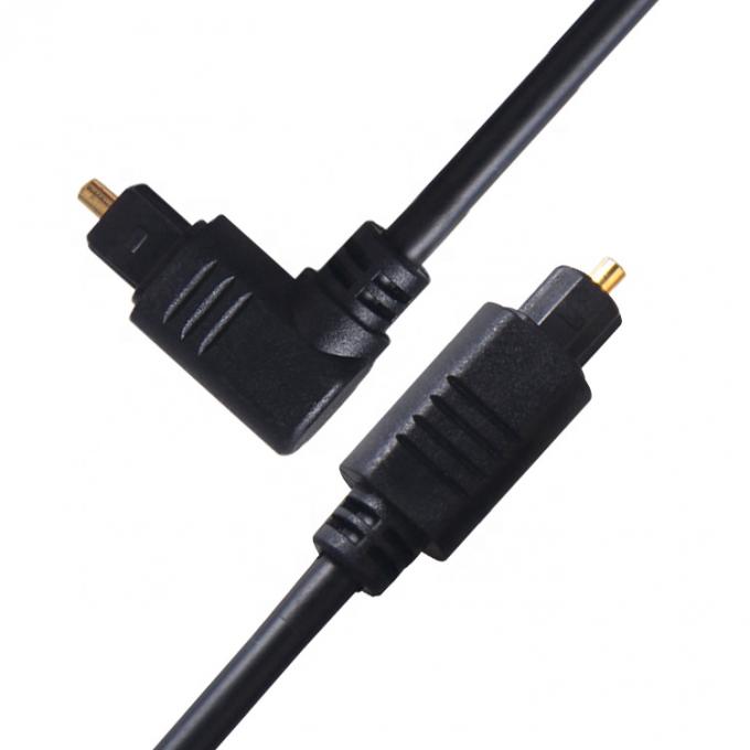 Cable audio optique numérique SPDIF de haute qualité à angle de 90 degrés 24K or pour PS4 TV 2