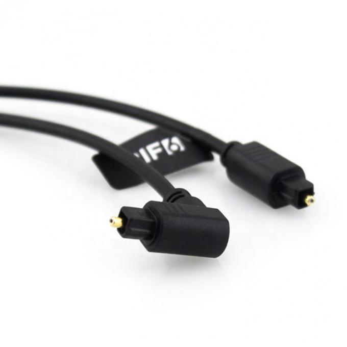 Cable audio optique numérique SPDIF de haute qualité à angle de 90 degrés 24K or pour PS4 TV 1