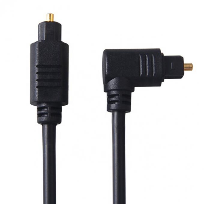 Cable audio optique numérique SPDIF de haute qualité à angle de 90 degrés 24K or pour PS4 TV 4