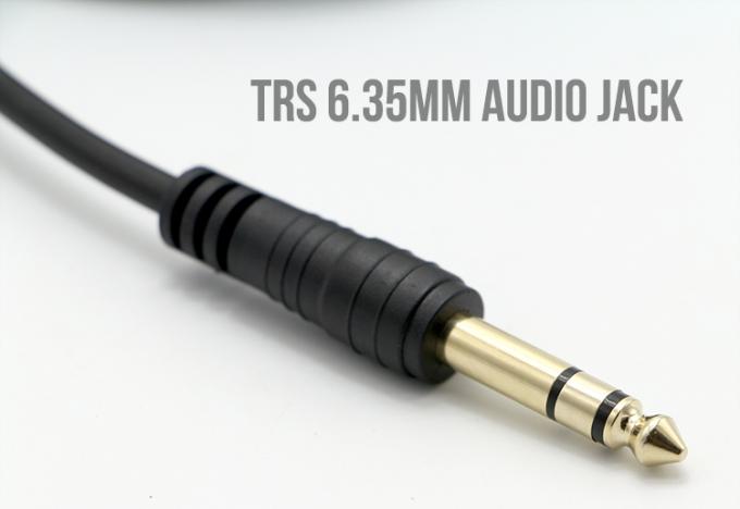 3M plaqué or 6.35mm Jack 1/4 pouce TRS mâle à 1/4 pouce TS Jack Femme Audio Jack câble stéréo 1