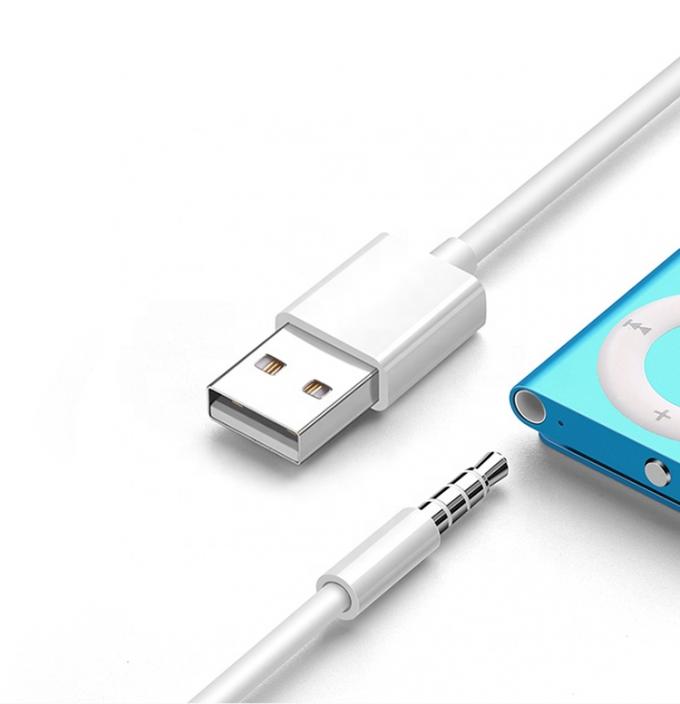USB 2.0 Femme à 3,5 mm Jack 3 pôles Adaptateur de convertisseur AUX pour haut-parleur audio de voiture 1