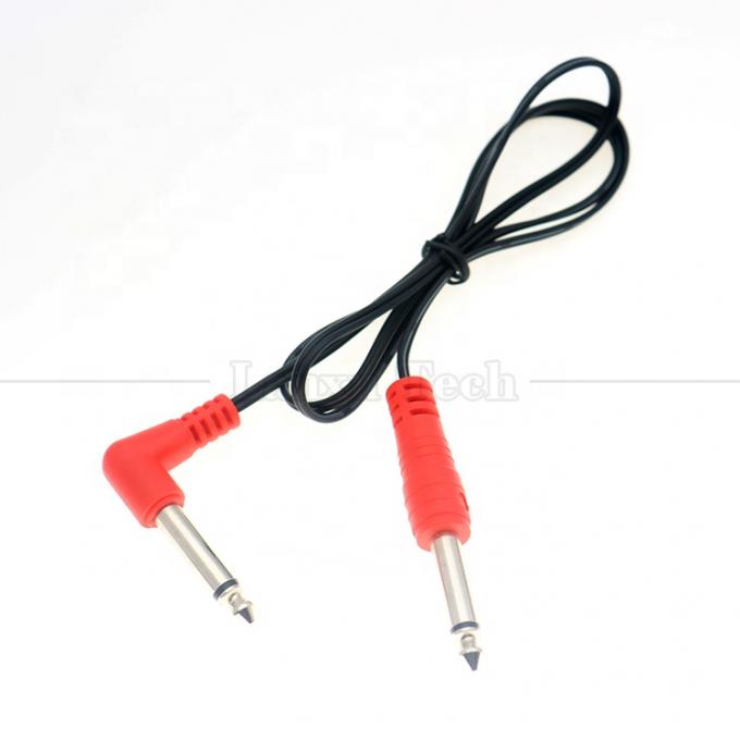 90 degrés d'angle droit à droite 6,35 mm TS Jack câble audio stéréo pour Gui tar pédale 2
