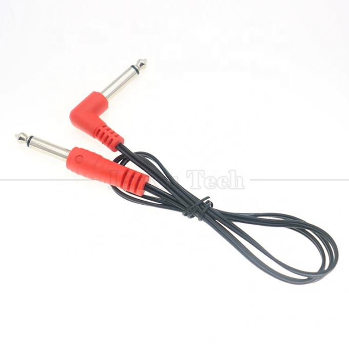90 degrés d'angle droit à droite 6,35 mm TS Jack câble audio stéréo pour Gui tar pédale 4