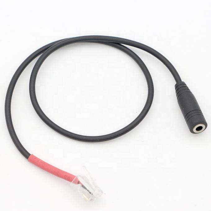RJ9 RJ10 à féminin 3,5 mm CTIA Plug Audio Jack Headset Adapter câble pour téléphone de bureau 5