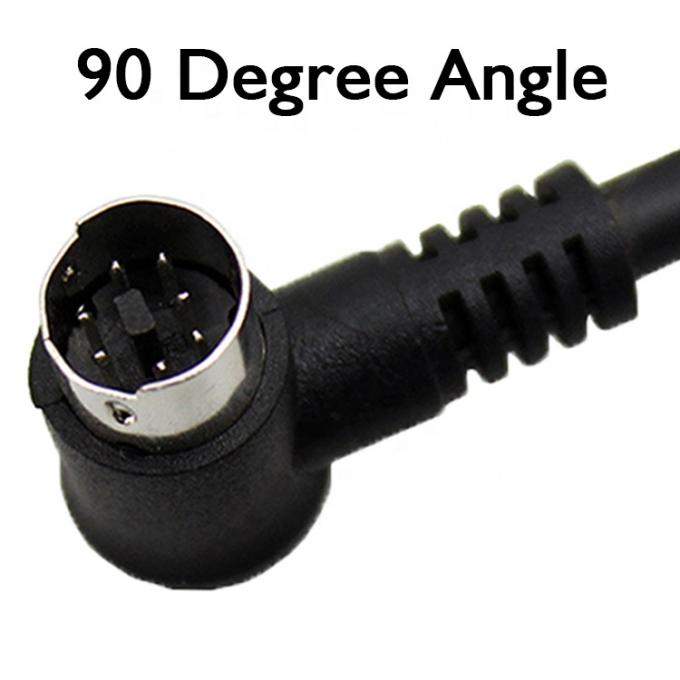 1M 2M 3M Shield 90 degrés angle droit S vidéo mâle à mâle 7 broches Mini Din câble d'extension 2
