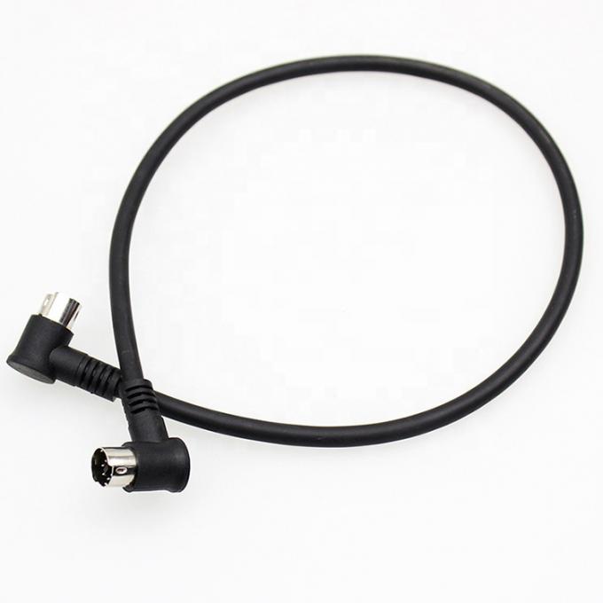 1M 2M 3M Shield 90 degrés angle droit S vidéo mâle à mâle 7 broches Mini Din câble d'extension 5