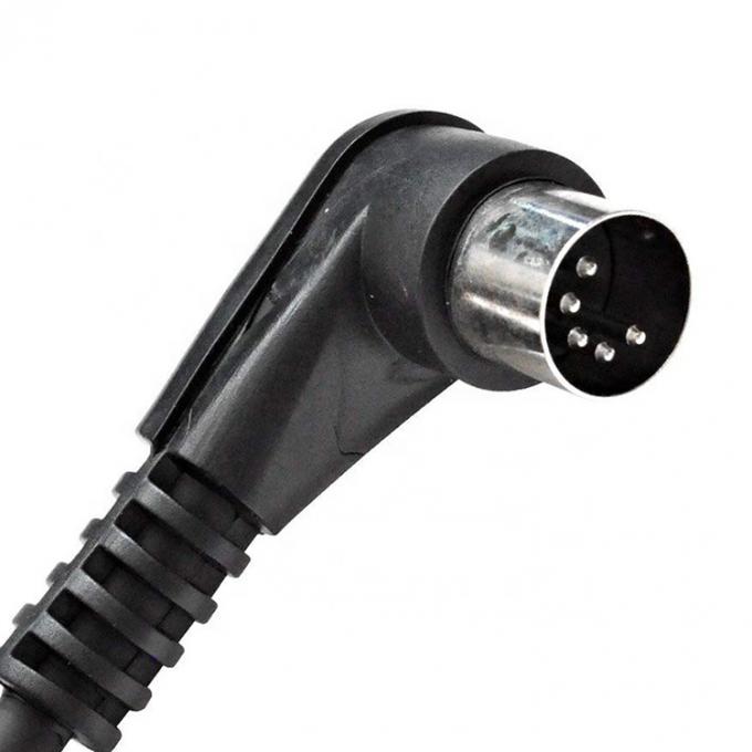 CUSTOM Fabrique bouclier à angle droit mâle à mâle 5 broches Din connecteur Midi câble 2