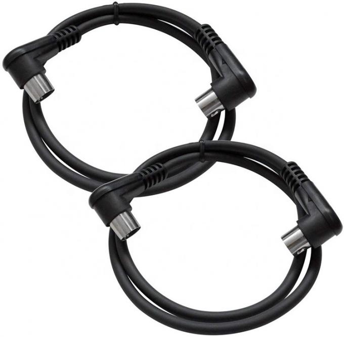 CUSTOM Fabrique bouclier à angle droit mâle à mâle 5 broches Din connecteur Midi câble 5