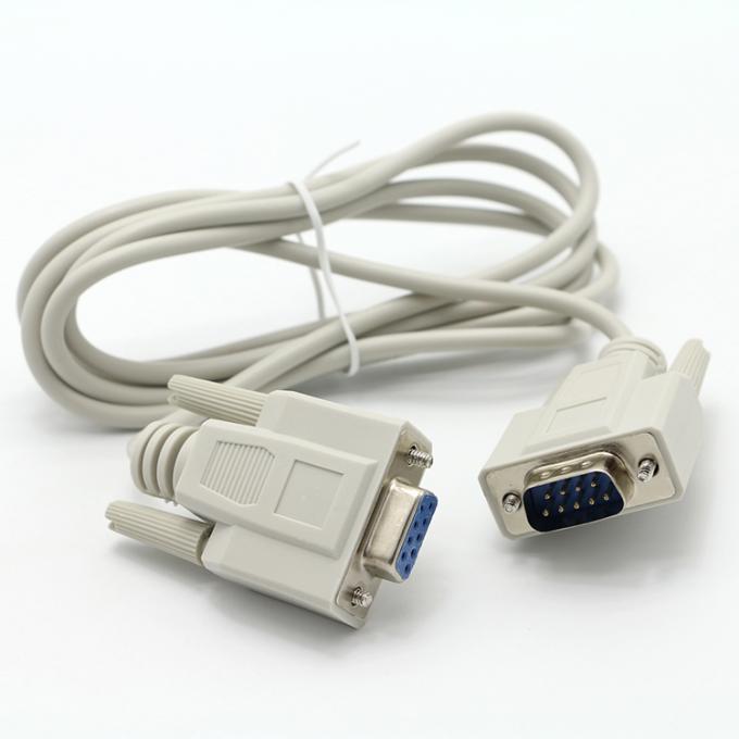 OEM Bouclier mâle à femelle DB9 RS232 9 broche à travers le câble de données série d'extension 0