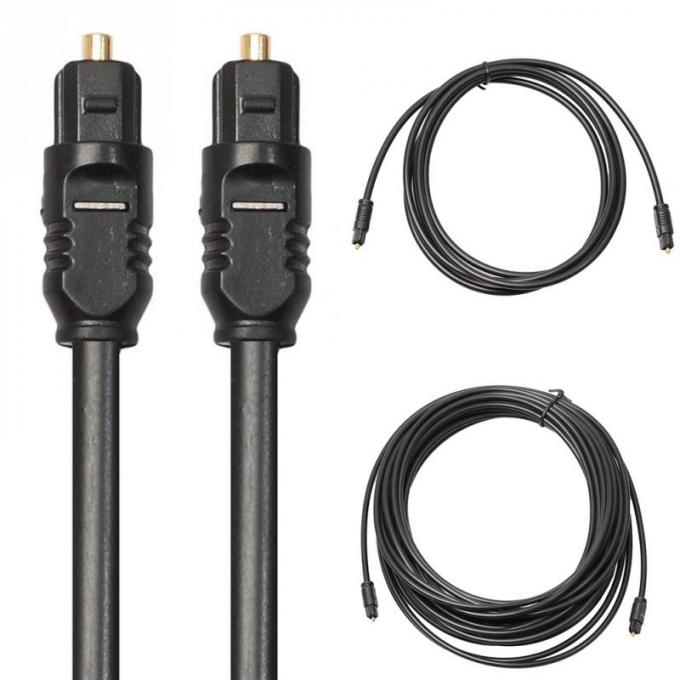 Cable audio numérique optique de haute qualité 1M 2M 3M 5M en fibre optique Toslink Spdif 0